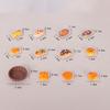 1/12 Dollhouse Simulation Mini Bread With Basket Model Dollhouse Kitchen Decoration Dolls House Dessert Shop Food Ornaments