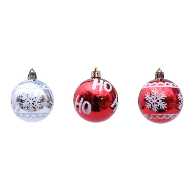 12 Stück Weihnachtskugeln für Weihnachtsbaum Hängende Kugel Ornament für Hochzeit Winterurlaub Party Tischdekorationen