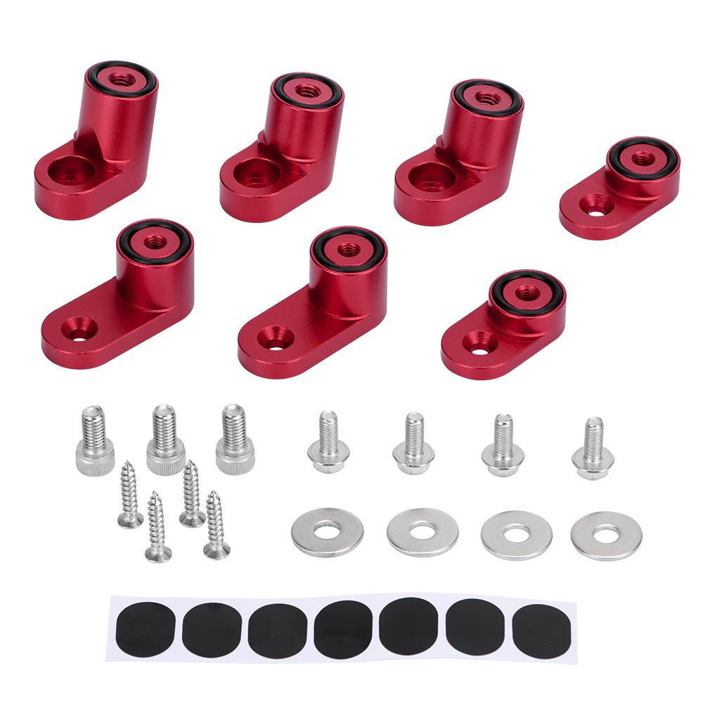 FREE SHIPPING - For 13-on Ford Focus ST Billet T-6061 Anodized Aluminum Bolt-on Rear Wing Spoiler Hatch Riser Lift