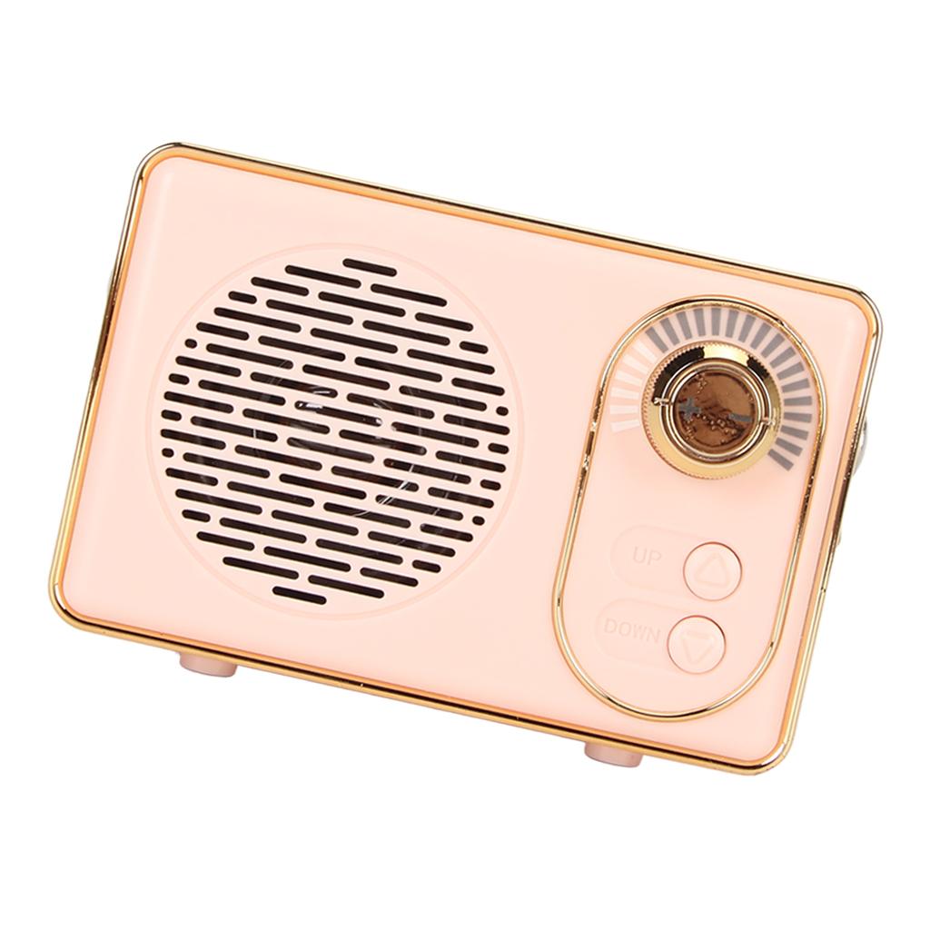 Retro Bluetooth 5.0 Speaker Vintage Mini Bluetooth Speaker Memory Card AUX USB Rechargeable MP3