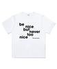 Deomopeuhauseu Be Nice Oversized Short-Sleeve T-Shirt Charcoal