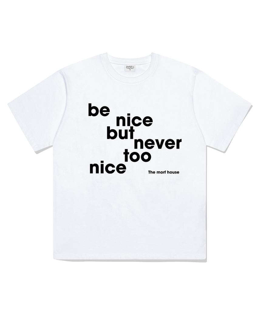 Deomopeuhauseu Be Nice Oversized Short-Sleeve T-Shirt Charcoal
