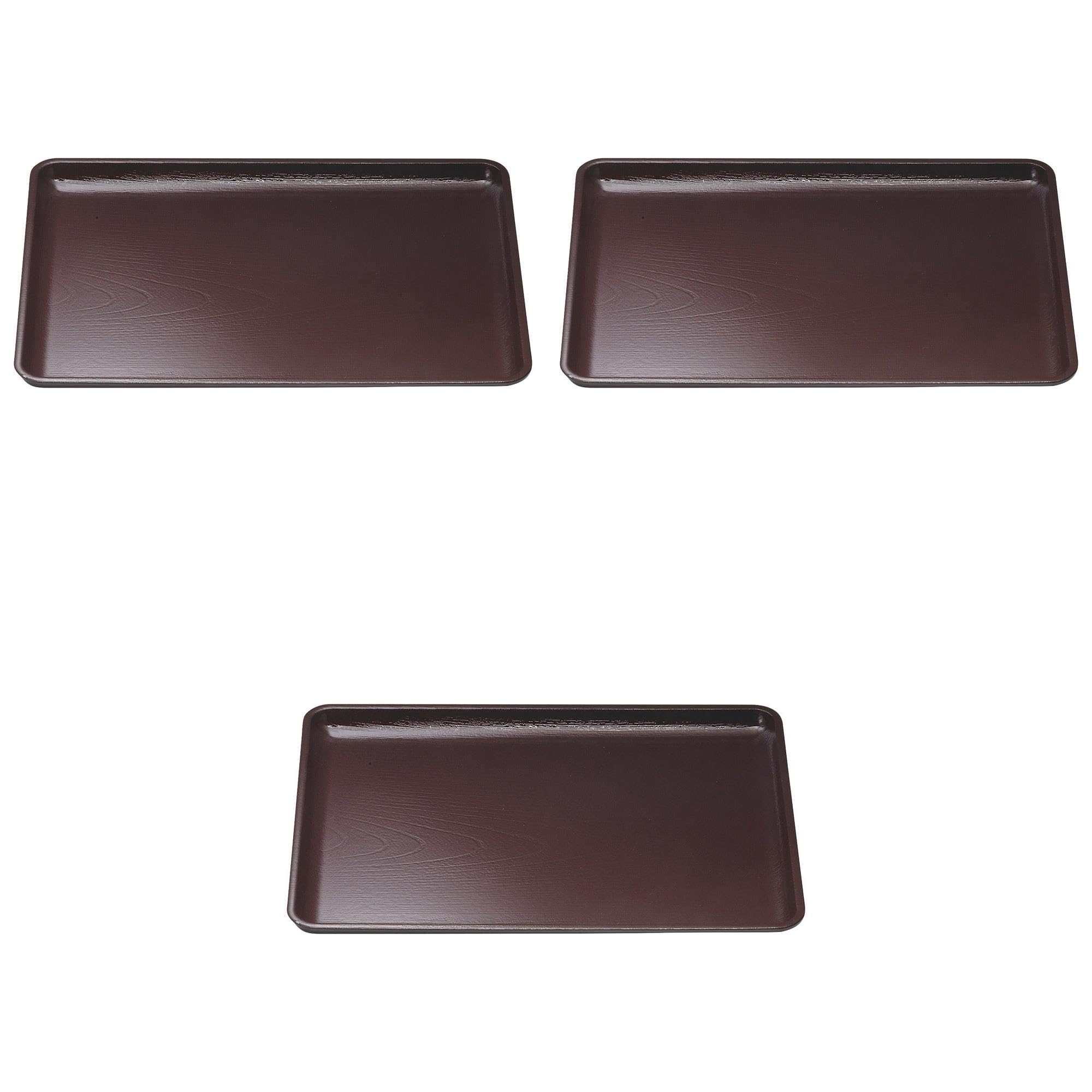 

Set of 3 Keyaki Kaiseki Tray Shintame SL Shinshaku 2 x 29 x Tray ABS resin Setomonohonpo [A] [37 1.8 cm] Non-slip