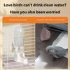2PCS Automatic Bird Water Dispenser Gravities Water Bottle for Parrots and Small Bird Hanging Design Easy Installation