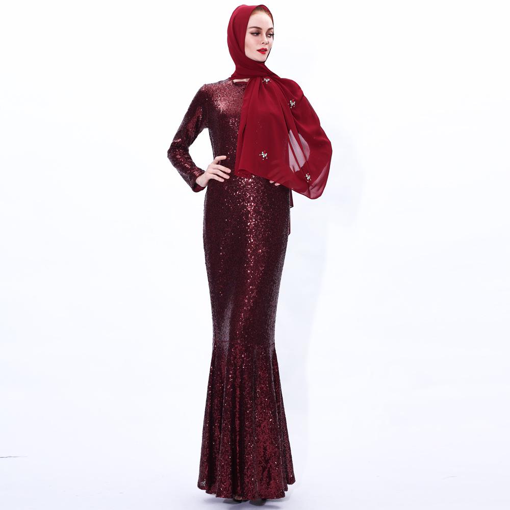 Buy Ramadan Fillet Fishtail Gown Dress 