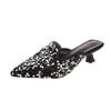 Baotou Half-slipper Women's Summer Sequined Shoes Elegant Fairy Casual Women's Cool Slippers