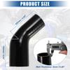 UXCELL 45 Degree 51mm-63mm 70mm-76mm ID 4Ply Car Elbow Reducer Silicone Hose Coupler Intercooler Tube Intake Piping