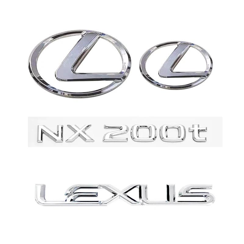 

For Lexus NX200t Car Accessory Spreadability 4pcs 3D ABS Car Logo Rear Trunk Fender Door Emblem Badge Car Sticker Decals