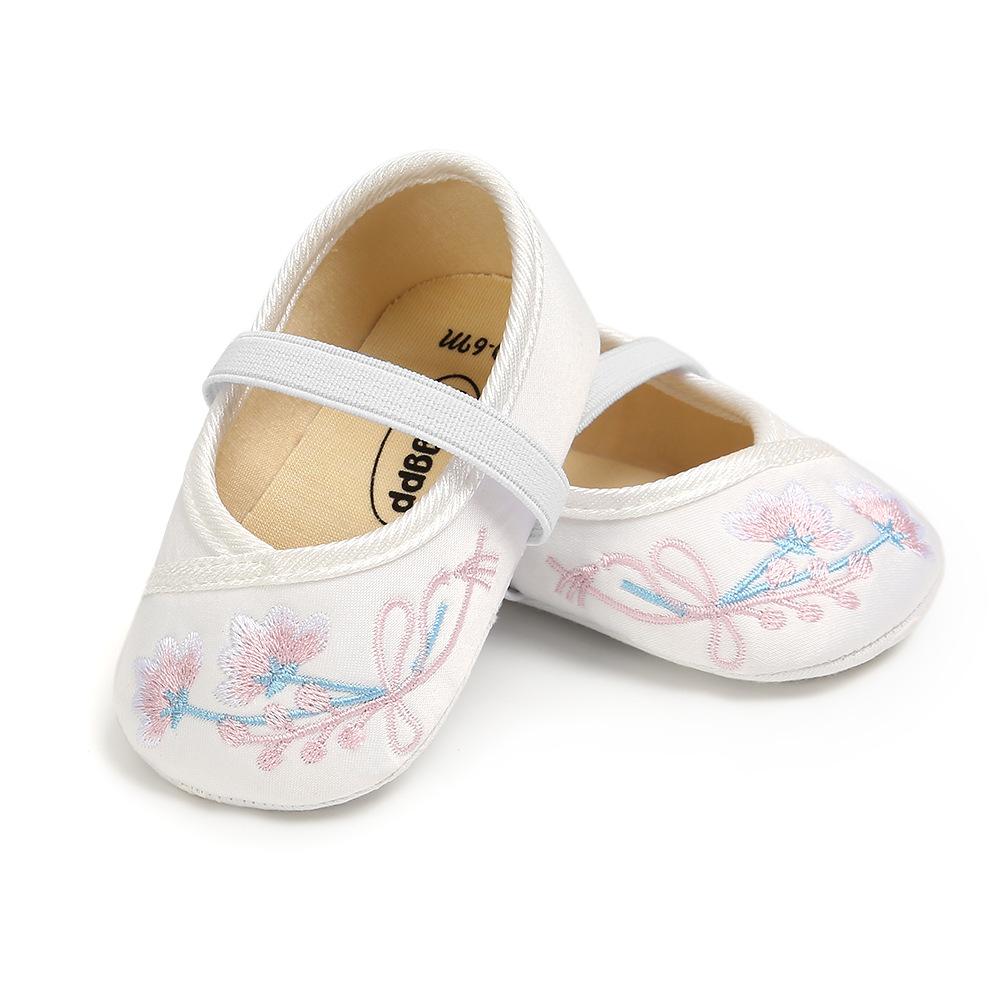 MYGGPP bestickte Baby-Prinzessinnenschuhe, Babyschuhe, weiche Sohlen für Kleinkinder