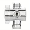 1/2'' 3-Way T-adapter Diverter Valve Adjustable Shower Head Arm Mounted Diverter Valve Bathroom Hardware Accessory