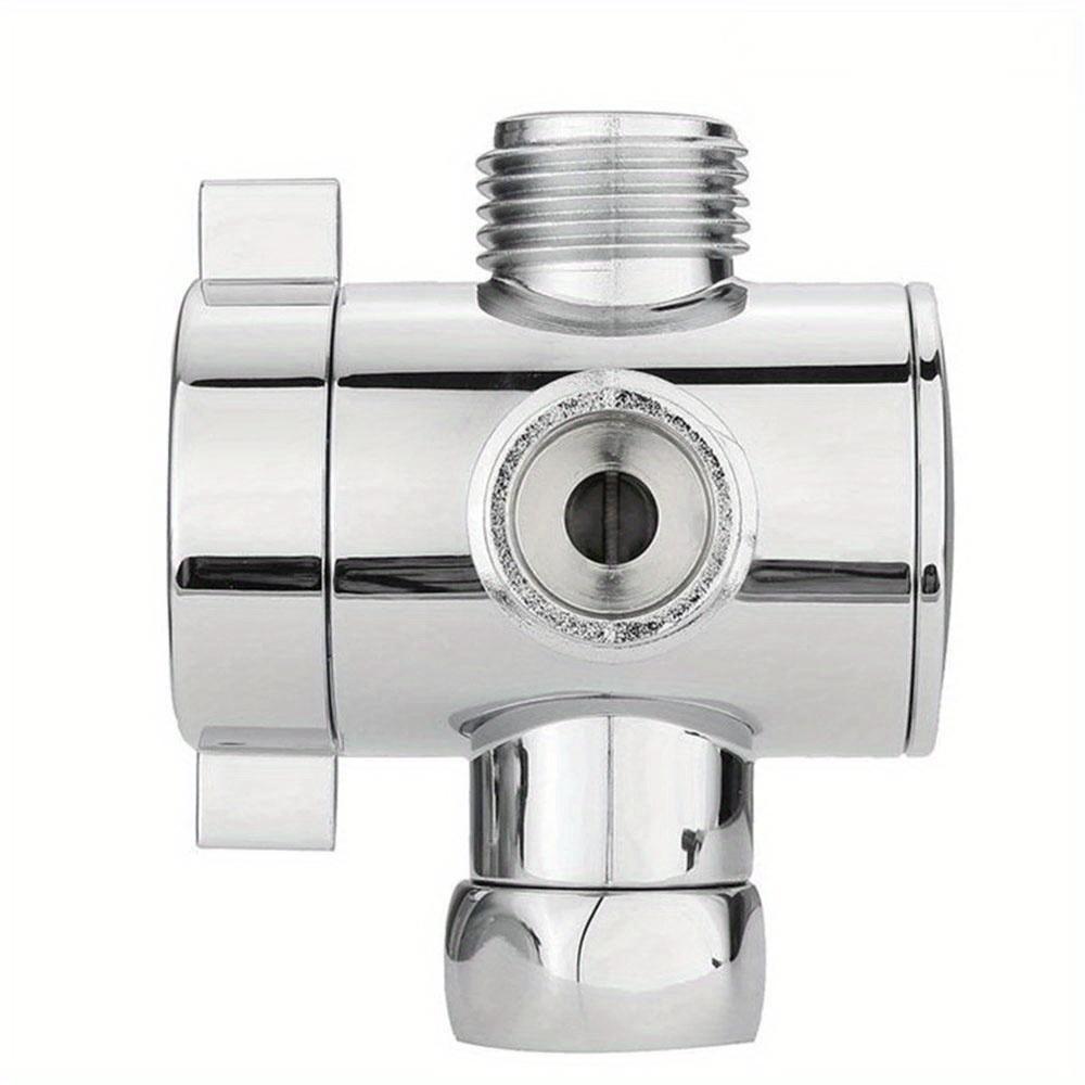1/2'' 3-Way T-adapter Diverter Valve Adjustable Shower Head Arm Mounted Diverter Valve Bathroom Hardware Accessory