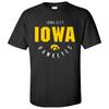 Iowa Hawkeyes Inverted Arch College University Team T-Shirt - Black