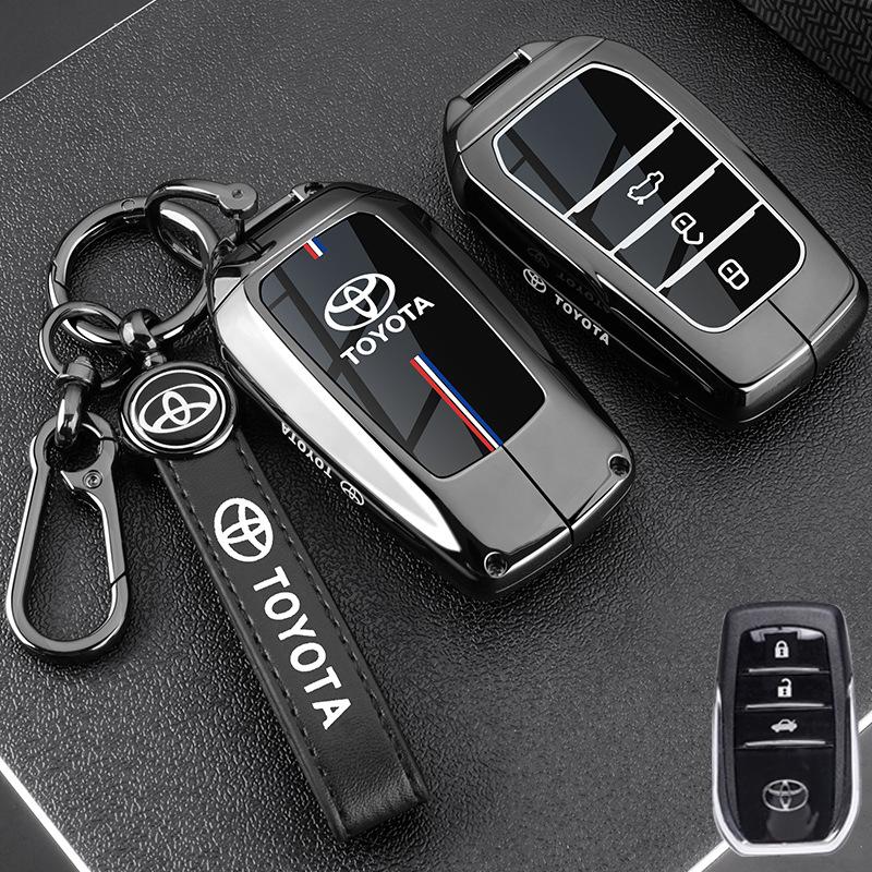 Heet Voor Toyota Auto Sleutelhoes Cover Beschermer Shell Fob Tas voor Toyota CHR Hilux Fortuner Land Cruiser 200 Camry Corolla Crown RAV