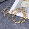 Zircon Gold Oval Necklace & Earring Set: Versatile Spring Fashion for Influential Women