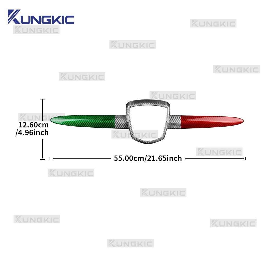 Real Hard Carbon Fiber For Abarth 595 695 2012 2013 2014 2015 2016 2017 2018 2019 2020-2024 Front Rear Badge Whiskers Logo Frame