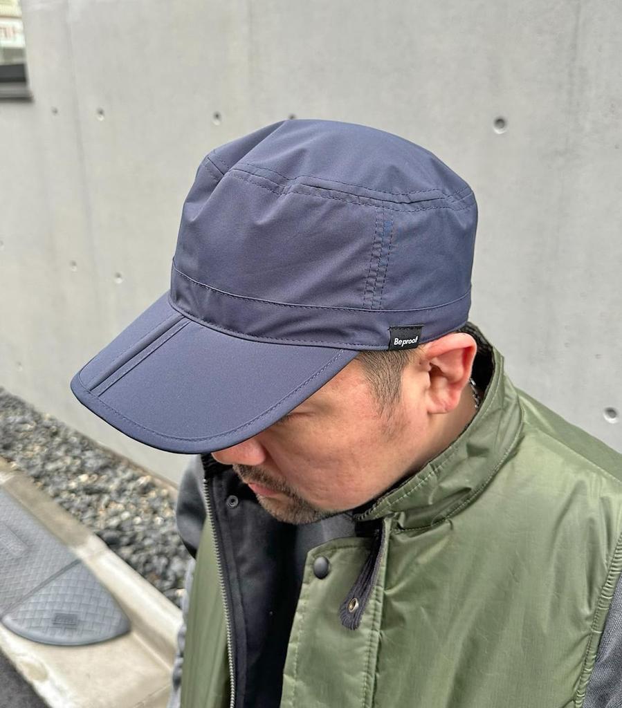 Original Work Inches Adjustable Outdoor [SIDE TRIP] Water-Repellent Cap, 22.8 (58 Cm), Pocketable, Foldable, Nylon, Teflon-Coated, Size, Men's,