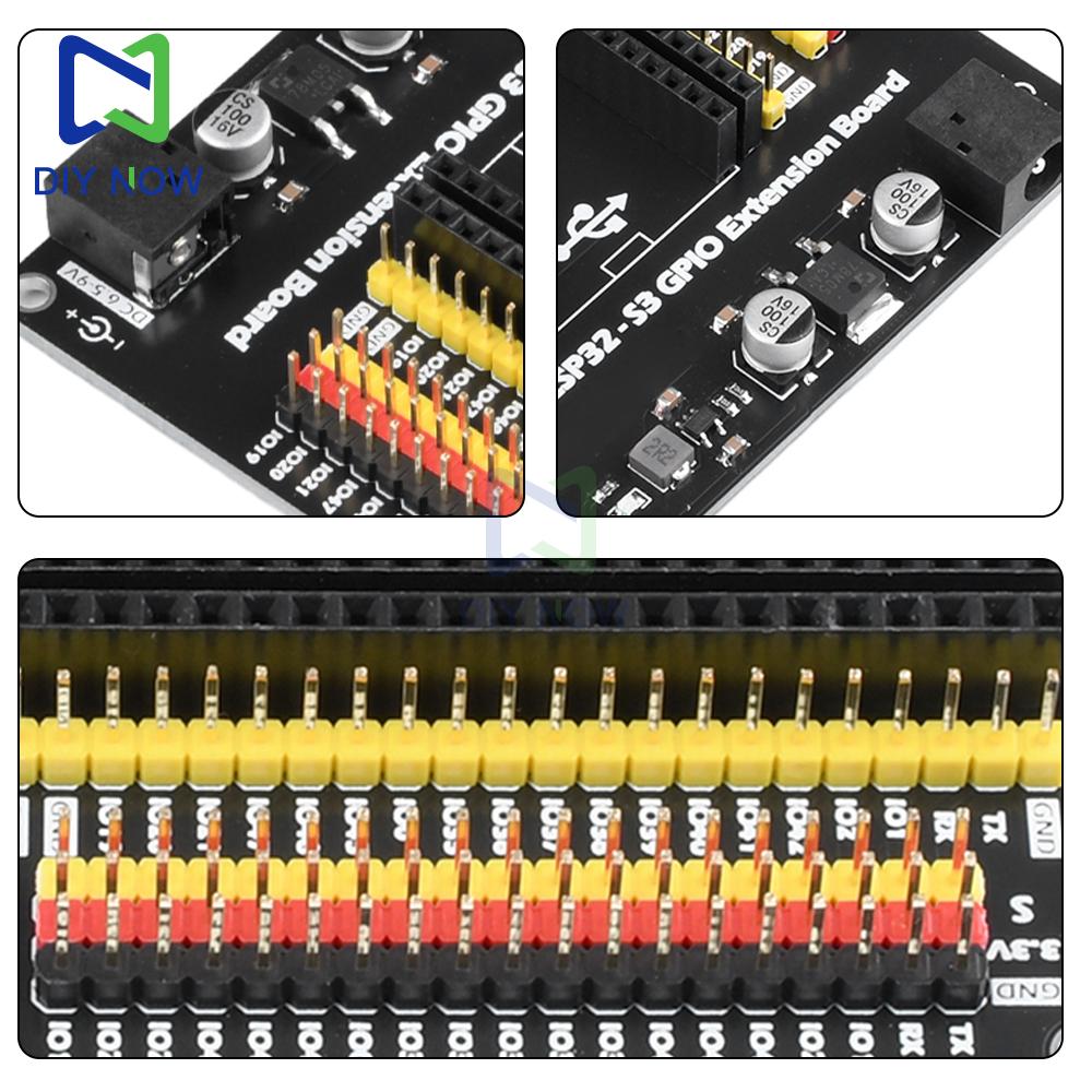 ESP-32 ESP32-S3 GPIO Iot Expansion Board Compatible With ESP32-S3 Or Development Board With The Same Pins Dc5.5 * 2.1 Interface