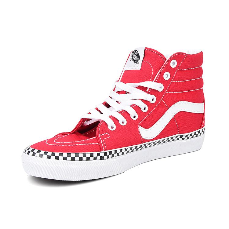 Vans SK8 Hi Check Foxing - Racing Red VN0A38GEVS5