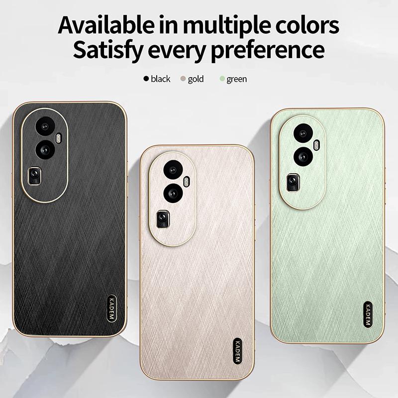 For Magsafe Wireless Charging Plating Frame Leather Phone Case For OPPO Reno 13 Pro 11 8 10 12 Pro A80 A79 A60 Bumper Back Cover