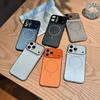 MagSafe Compatible Spliced Phone Case with Large Camera Lens Cover Shockproof Magnetic Case for iPhone