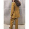 Early Autumn New Arrival Linen Blend Straight-leg High-Waisted Trousers 2753031 Double Breasted Suit Outwear 2753231