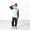 Spring and Autumn Kids Warm Long Sleeve T-shirt Children's Contrast Color Printed Thickening Bottoming Shirt Boys' Thin Velvet Clothes