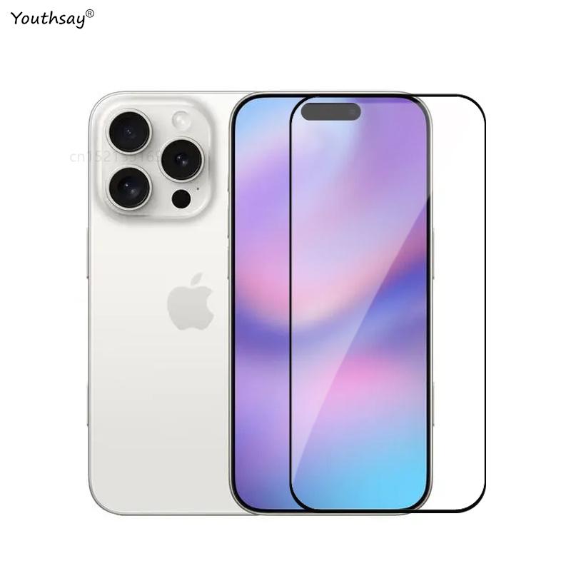 6in1 Glass For iPhone 16 Pro Max Tempered Glass For iPhone 16 Pro Max Screen Protector Phone Film iPhone 16 15 14 13 12 Pro Max