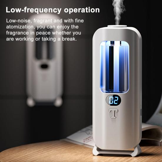 Rechargeable Aromatic Dispenser Essential Oil Diffuser with Light Timer Function 5 Modes Wall Mount Aromatherapy Machine