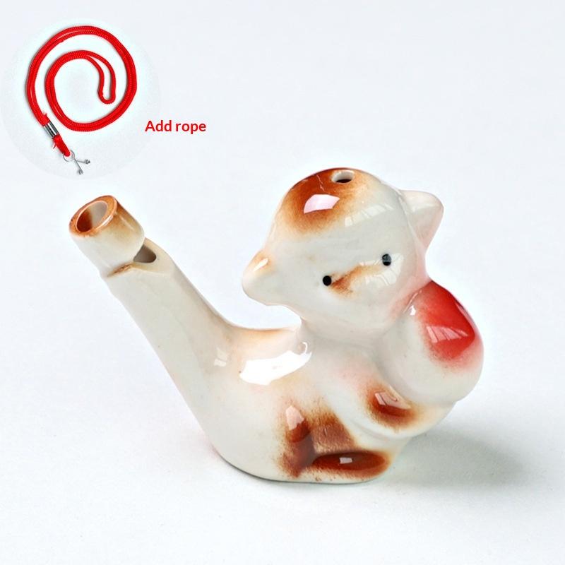 1Pcs Early Learning Bath Noise Maker Bird Whistle Water Musical Ceramic Colorful Animal Shape Water Whistles Party Favor