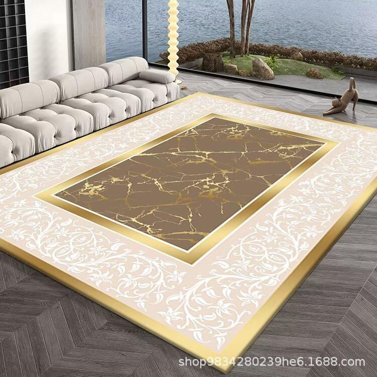 European Style Living Room Decoration Carpet Coffee Table Mat Bedroom Study Carpet Anti Slip and Wear-resistant