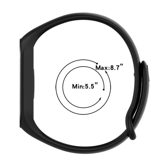 Uhrenarmband Wasserdicht Atmungsaktiv Integriertes Weiches Silikon Einteiliges Armband für Xiaomi Mi Band NFC 5/6/7