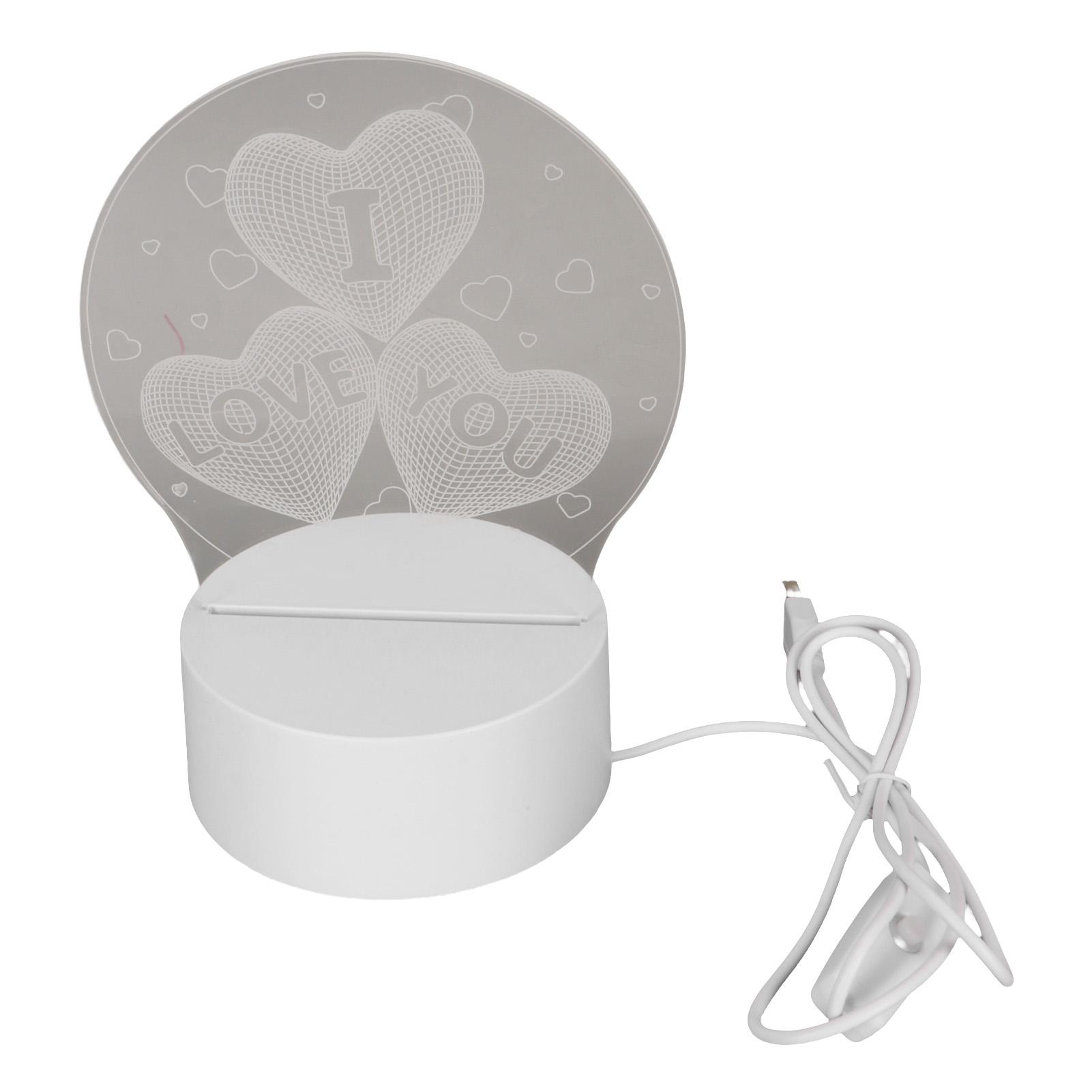 

3D Лампа Визуализации Теплый Мягкий Свет 3D Ночник Автоматическое Постепенное Изменение Питание от USB Светильники для