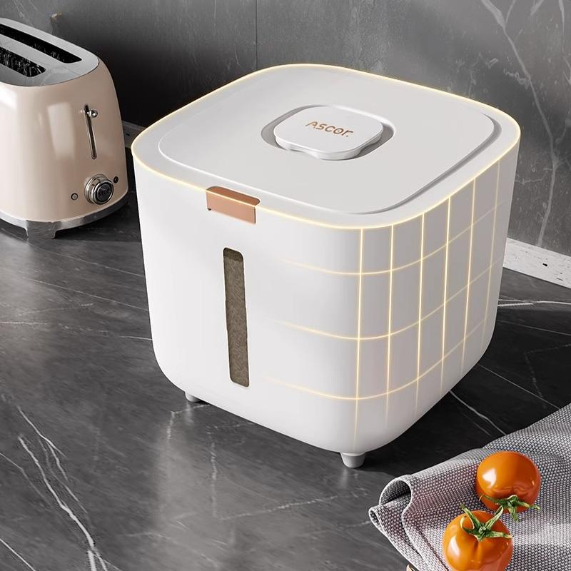 Rice Bucket for Household Use, Insect Proof, Moisture-proof, Sealed, Food Grade Rice Container, Rice Box,High-end Storage Tank, Rice Storage Box