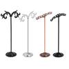 1 Set Shelf Display Rack Stand Holder Earrings Ear Stud Metal Organizer Storage Vintage Exquisite