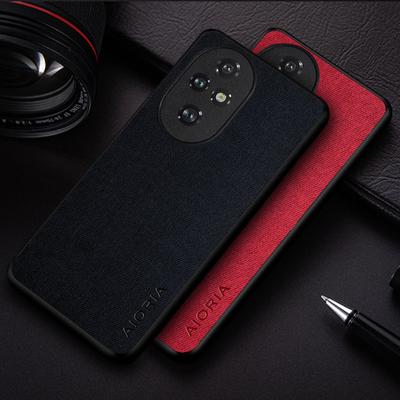 Case For Honor 200 Pro Lite Funda Business Style Durable Textile Leather Cover