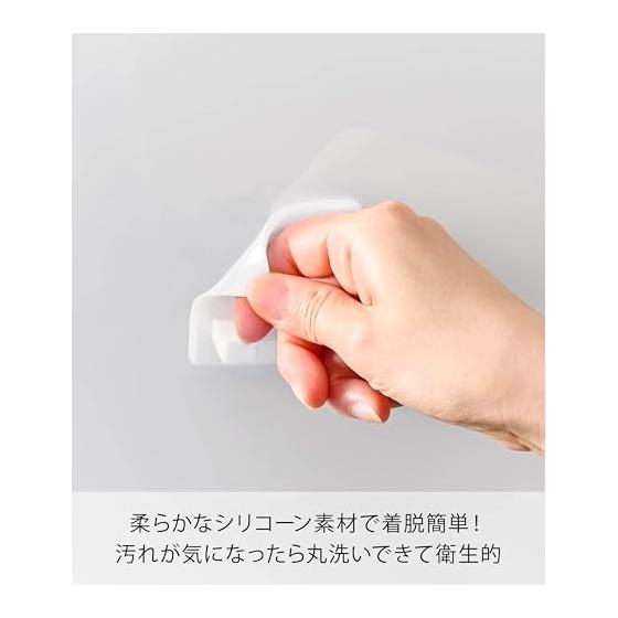 Yamazaki Jitsugyo Silicone Suction Cup Shaver Holder White W6 X D2.5 X H6cm Tower Floating Storage Razor Holder 10300