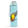 1PC Parrot Bird Pattern 750ml Color Plastic Sports Water Bottle Leakproof Flip Straw Lid Suitable for Sports Office Home Use