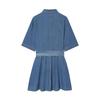 Handmade European & American Style Denim Shirt Dress - Women's 