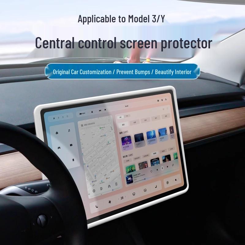 Silikon-Displayschutz & Konsolenabdeckung für Tesla Model 3/Y/YL