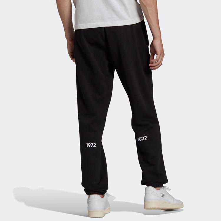 Adidas Originals Essentials Solid Print Elastic Waist Joggers Men Bottoms Black HC7132