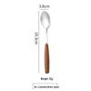 Cute Wooden Handle Stainless Steel Dinner Forks