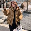 Short down cotton-padded clothes for women's autumn and winter new loose large size foreign gas thickened warm cotton-padded jacket