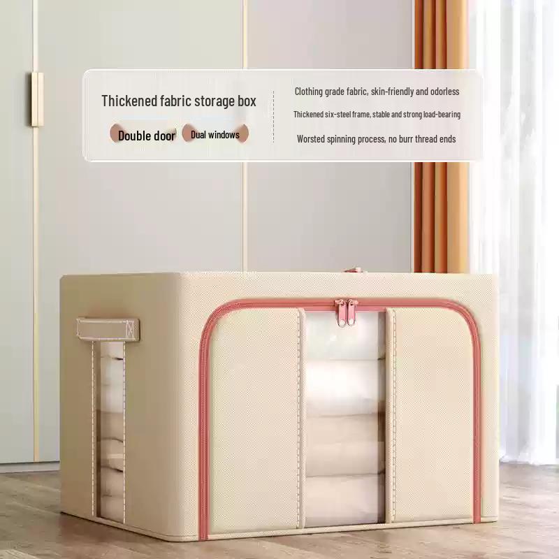 

Changbaosen Linen-Look Fabric Storage Box