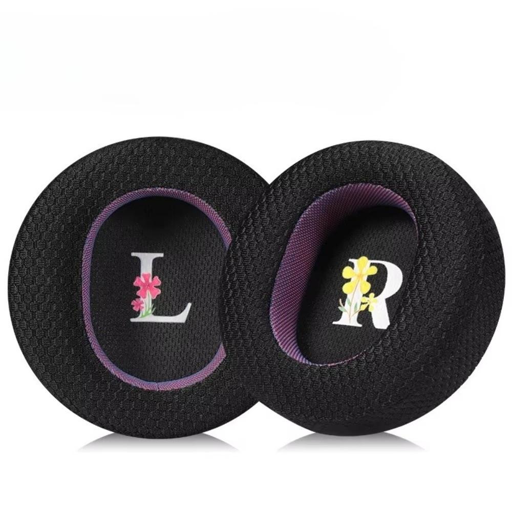 1Pair Memory Foam Headphone Ear Pads Cooling Gel Leather Headset Ear Cushions Soft Padding Breathable Mesh Headphone Ear Cups