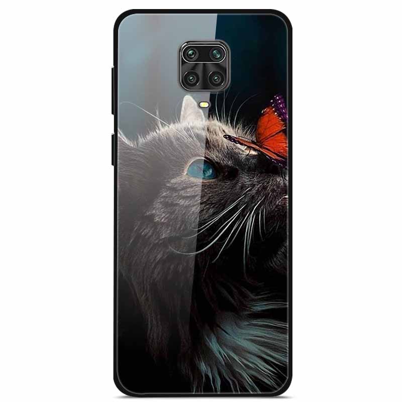 For Xiaomi Redmi Note 9 Pro Case Tempered Glass Hard Phone Back Cover for Redmi Note 9S 9 S Cases Hongmi Note9S Note9 9Pro Coque