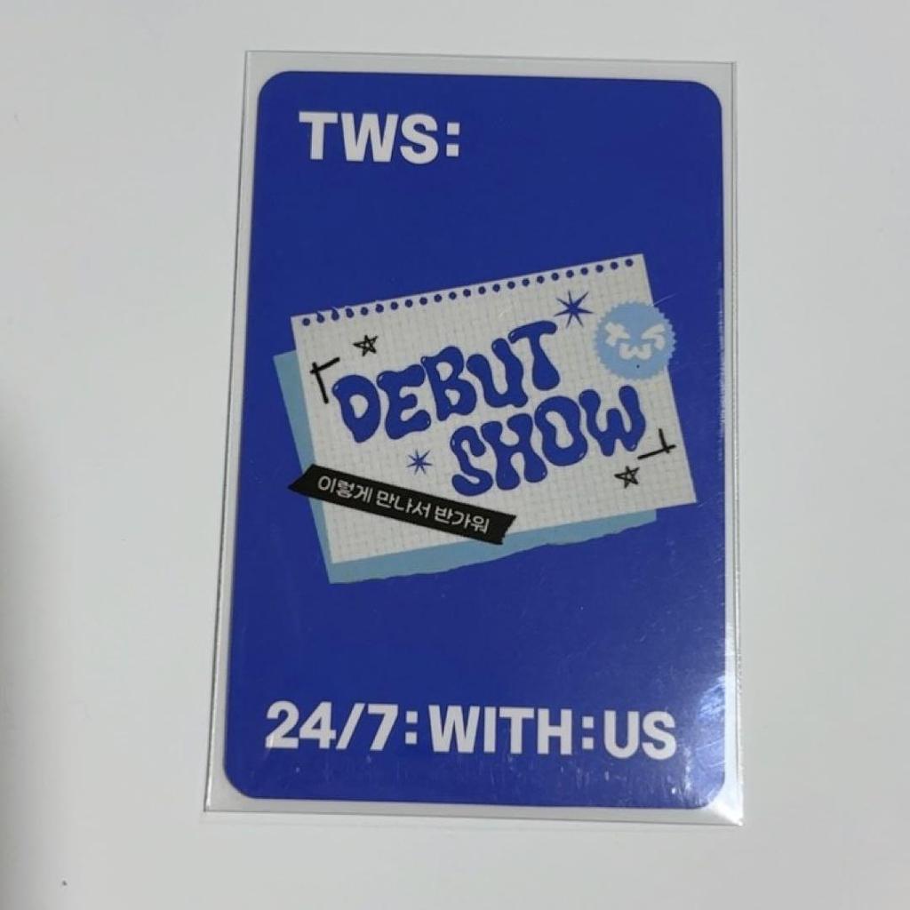 [USED] TWS Jihoon M2 Bonus Trading Card Withmuu Debut Show