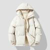 Autumn Winter Men's Hooded Parkas Solid Warm Couple Jacket Outdoor Casual Outwear Coats Men Cotton Padded Sports Jackets