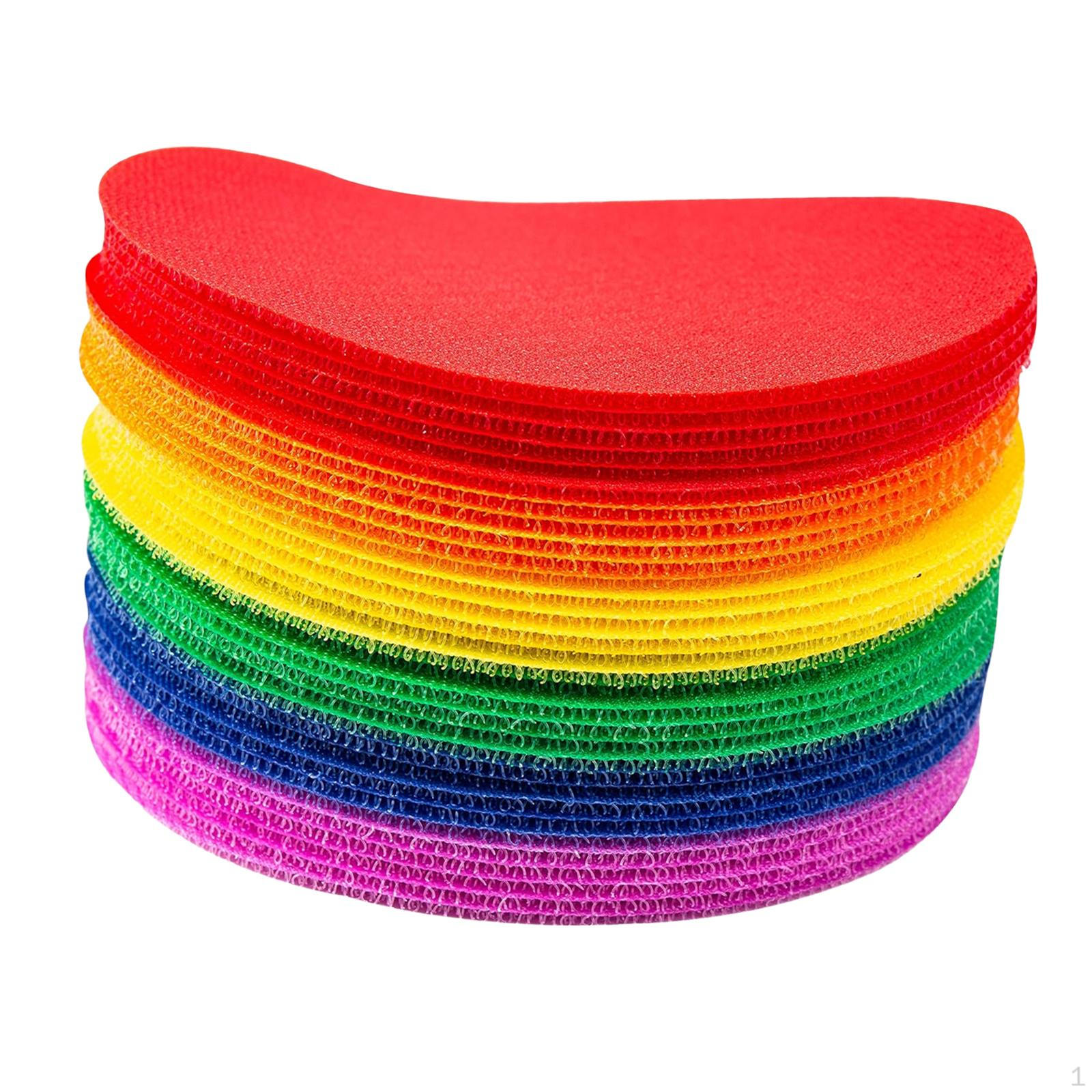 

Маркери Килимова Наліпка 10см Яскраві Кольори Персональні Підлогові Точки Маркер для Йоги Вправи Ігор 36PC_Multicolor