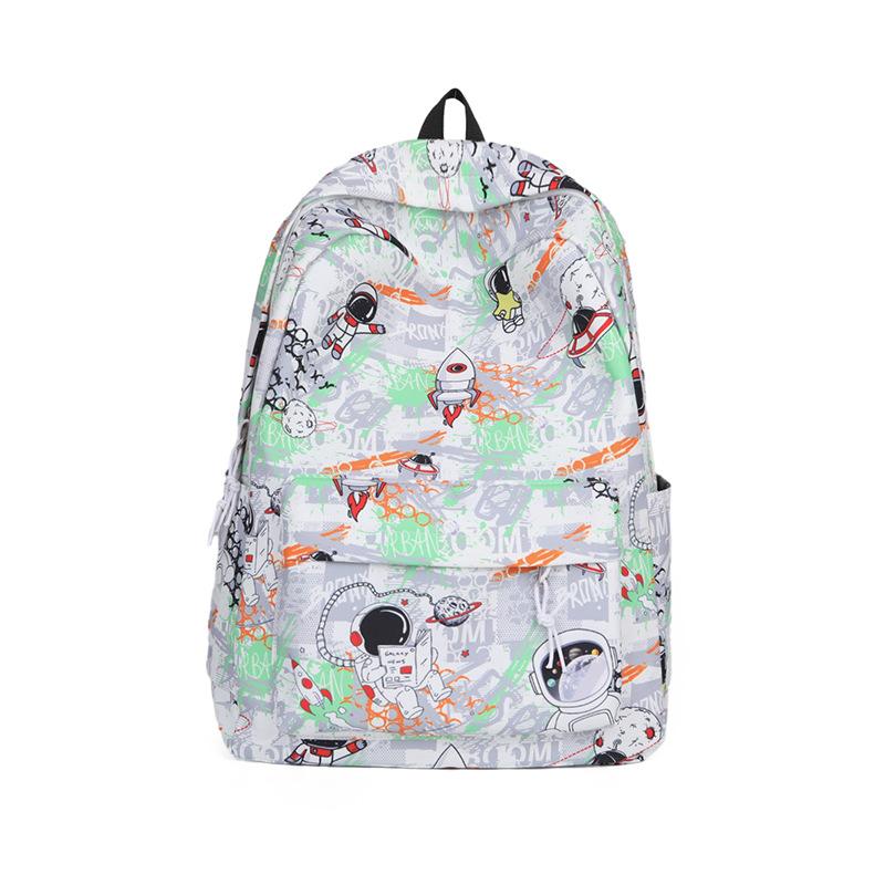 Schoolbag Trend Backpack High School Backpack Boys Trendy Cool Personality College Student Schoolbag Women's Casual Backpack