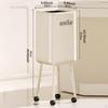 Modern Large Capacity Rolling Trash Can Without Lid for Office, Kitchen, Restaurant, Bathroom.